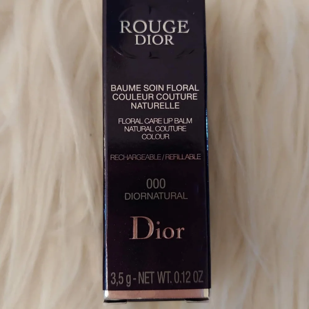 💋FIRM! NWT DIOR ROUGE DIOR 000 DIORNATURAL SATIN LIP BALM - Picture 2 of 16